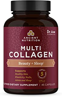 Multi Collagen Capsules-Beauty + Sleep, Pack of 45