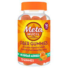 Metamucil Psyllium Fiber  Supplement Fiber Gummies, 72 Servings
