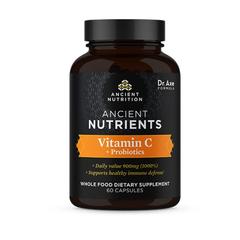 Ancient Nutrients Vitamin C+ Probiotics, Pack of 60