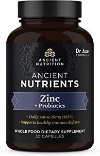 Ancient Nutrients Zinc + Probiotics, Pack of 30